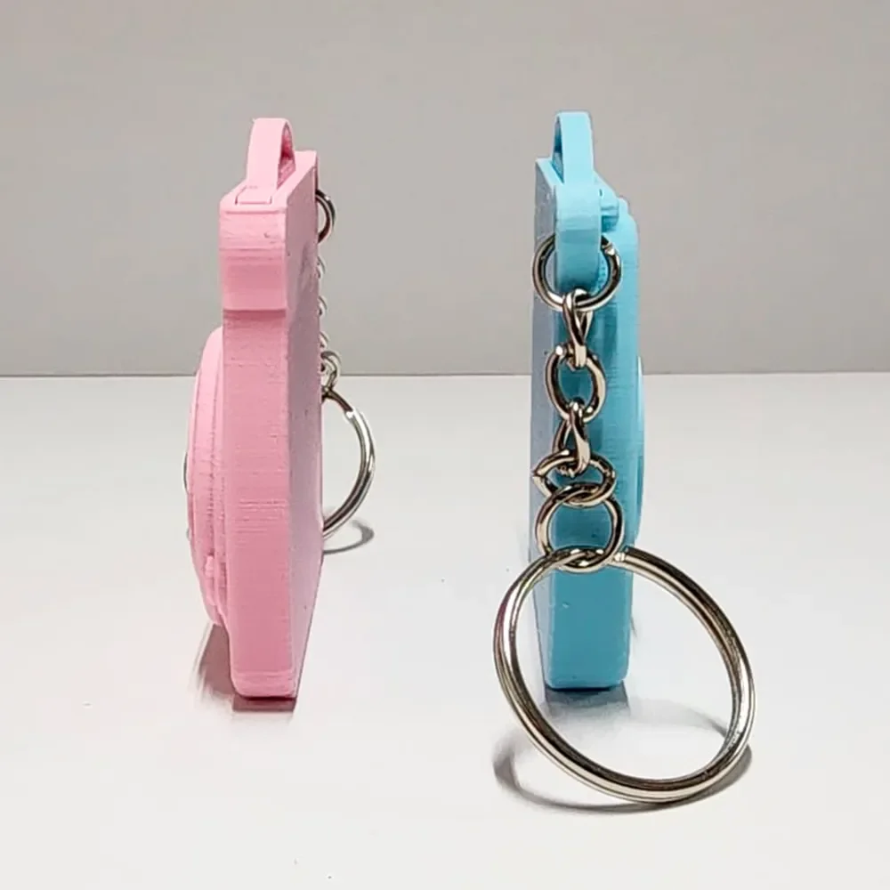 Llavero con cámara estilo retro Instax + soporte para fotos