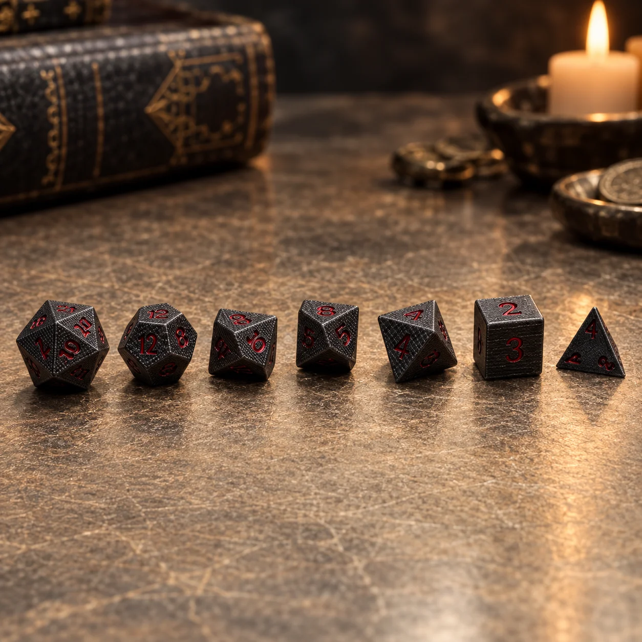 Set de Dados Poliédricos  (7 piezas)