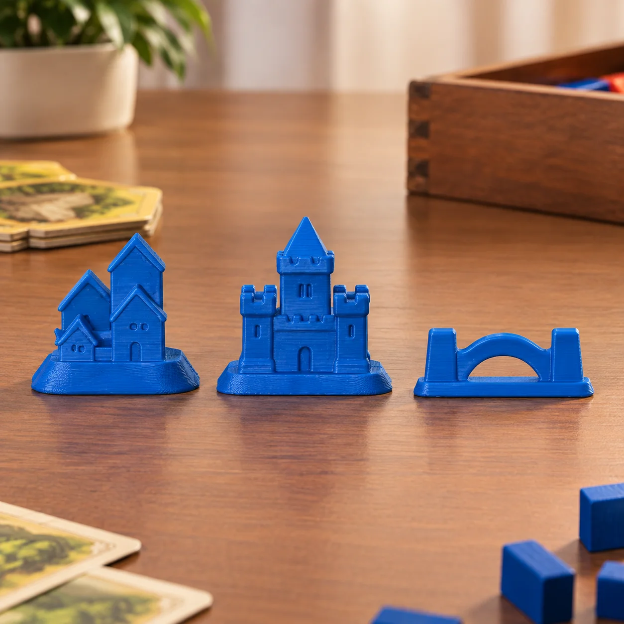 Conjunto de piezas Catan - Asentamiento - Ciudad - Camino
