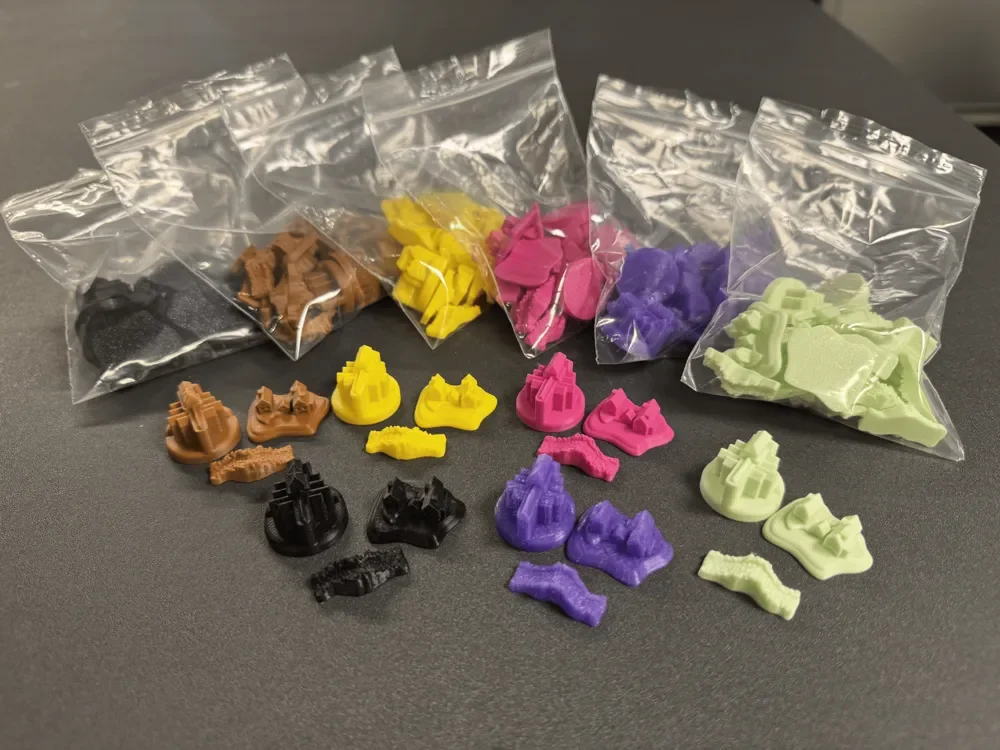 Set de piezas para Catan – 20 Poblados, 16 Ciudades y 60 Caminos